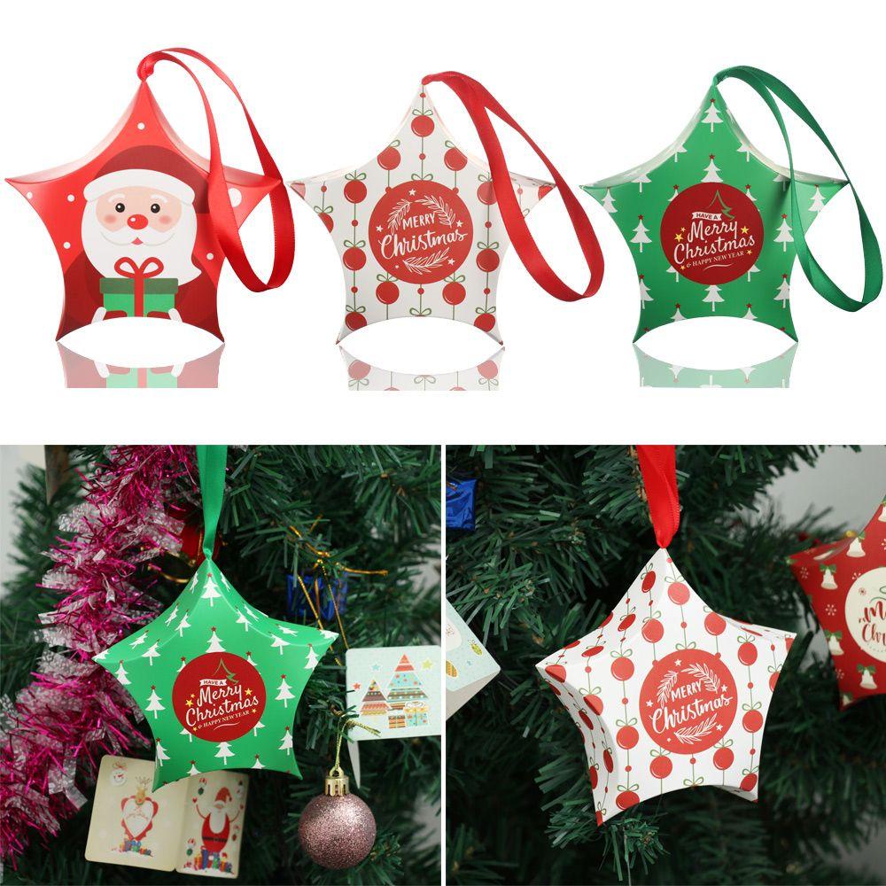 CHOOKEY Bộ 10 Túi Giấy Đựng Quà Giáng Sinh