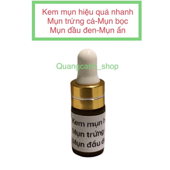 Kem ngừa mụn trứng cá , mụn đầu đen , mụn bọc handmade hiệu quả nhanh lọ 10g   (Đát luôn mới)