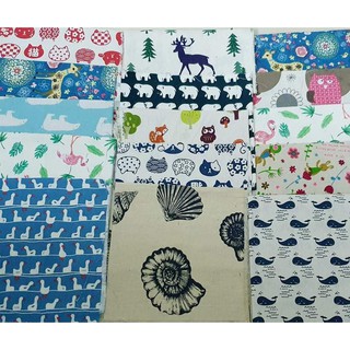 Vải canvas kiểu CON VẬT chụp ảnh sản phẩm, trải bàn, làm handmade.