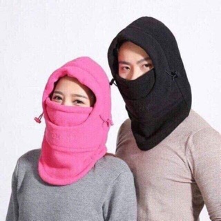 Combo tất mèo + mũ chùm đầu