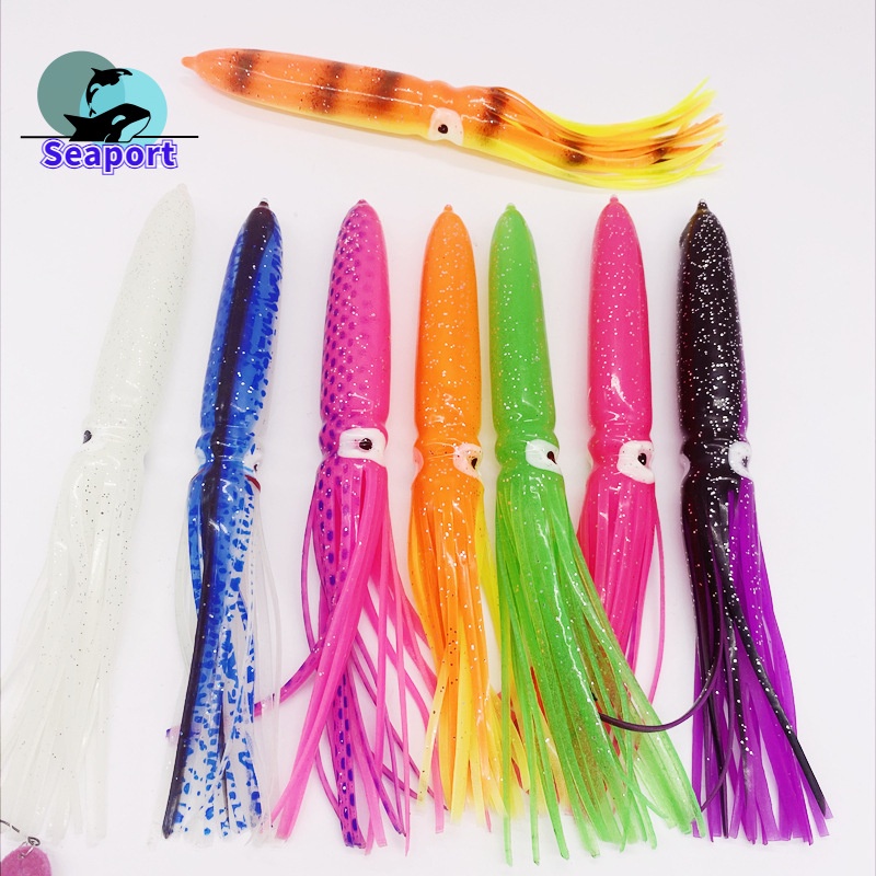 Mồi Giả Câu Cá Hình Bạch Tuộc Mềm 7.8inch 15g 20cm