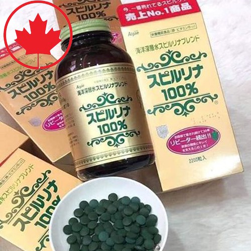 50 viên Tảo Xoắn Spirulina Royal Jelly Detox Gold Hỗ trợ đẹp da, Mác đỏ