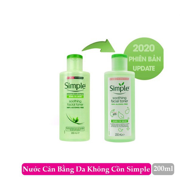 Nước Hoa Hồng Dưỡng Ẩm, Cân Bằng pH Da Simple 200ml