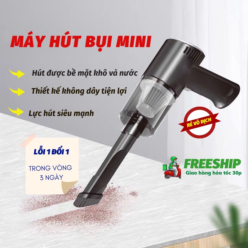 Máy Hút Bụi Mini Không Dây Cầm Tay Đa Chức Năng Siêu Cao Cấp Siêu Hot 2022 Titan.st