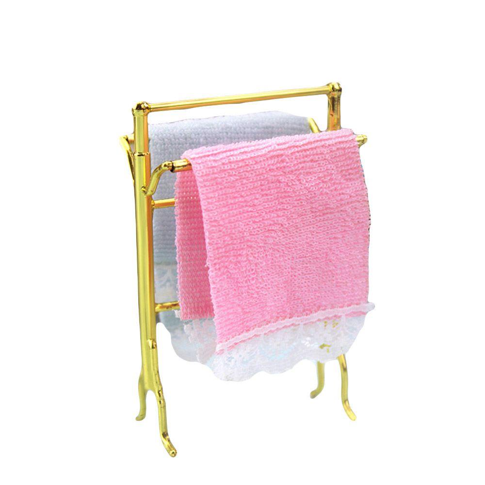 RAINBOW Mô Hình Giá Treo Khăn Tắm Mini Tỉ Lệ 1: 12 Trang Trí Nhà Búp Bê