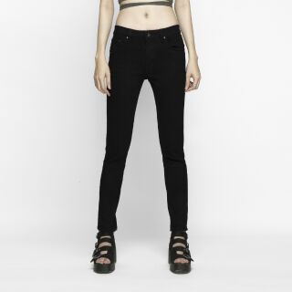 Quần Jeans Nữ Đen Trơn 2 Da  - Vuajeans