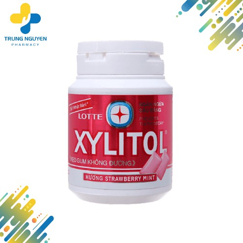 Kẹo gum không đường Lotte Xylitol (Hũ 58g)