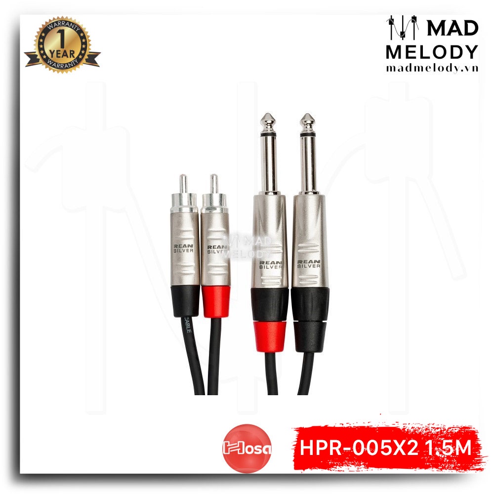 Hosa Pro Stereo Interconnect HPR-005X2
