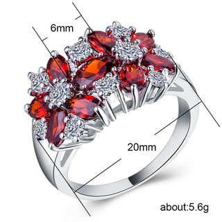 Nhẫn Mạ Bạc Đính Đá Zircon