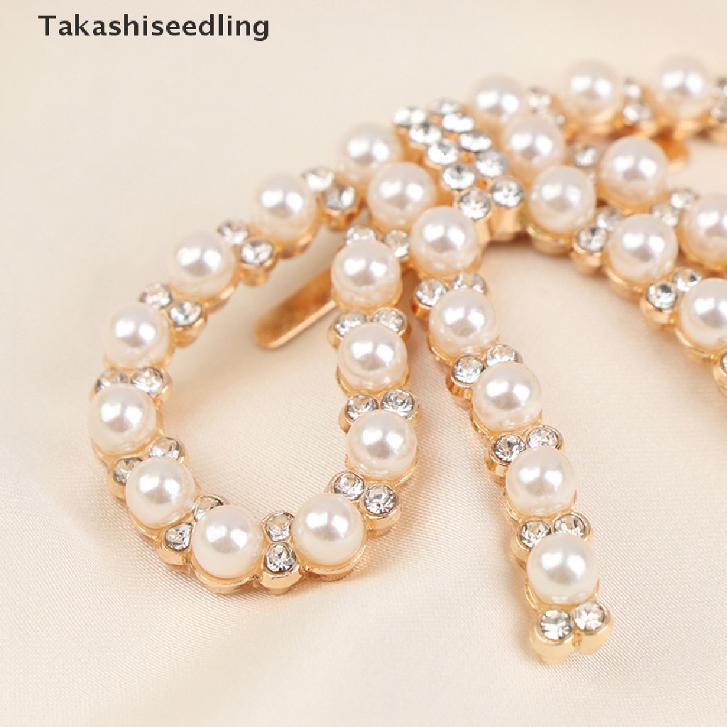 (Takashiseedling) Phụ Kiện Trang Trí Giày / Kẹp Đính Nơ Trang Sức Cho Nữ Bán Chạy