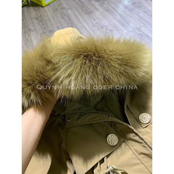 Áo khoác kaki lót lông đại hàn siêu ấm dáng ngắn rút eo hàng Quảng Châu | BigBuy360 - bigbuy360.vn