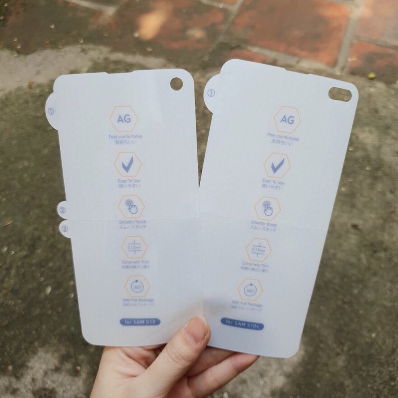 Miếng dán PPF AG Nhám chống vân Galaxy S10/ S10 Plus/ S10 5G chống xước màn hình