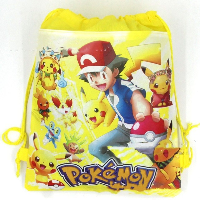 Ba Lô Nhỏ Bằng Vải Hình Pikachu Dễ Thương Trang Trí Tiệc Giáng Sinh / Sinh Nhật Cho Bé