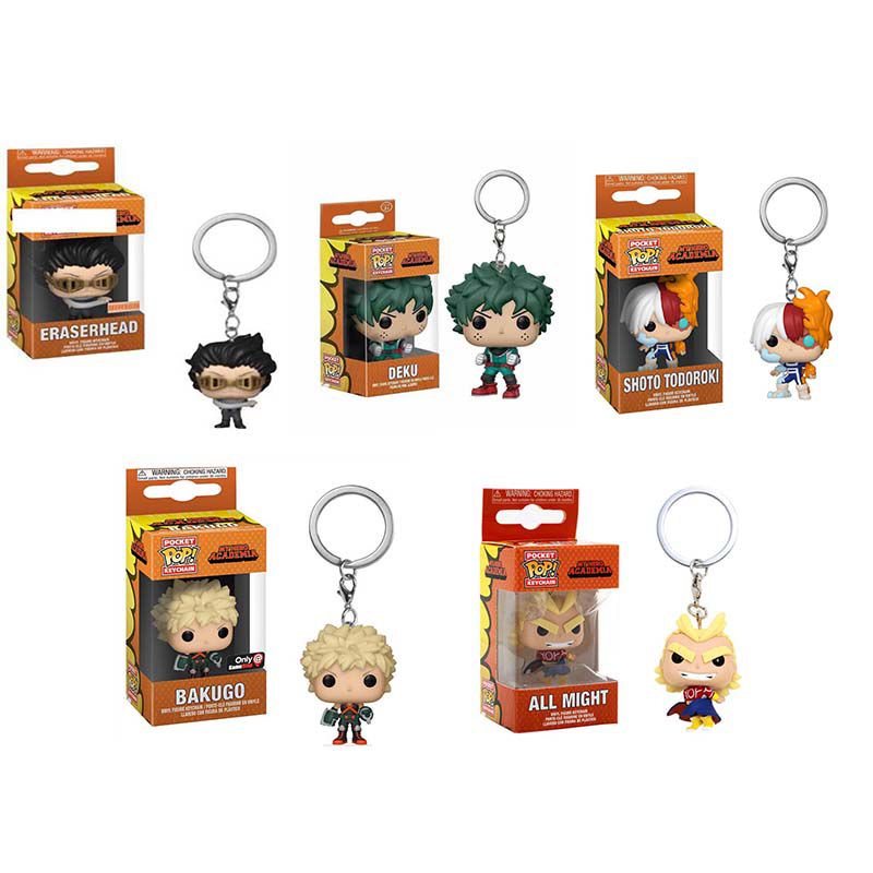 Móc khóa nhân vật anime My Hero Academia Todoroki Bakugo Deku Funko Pop MHA