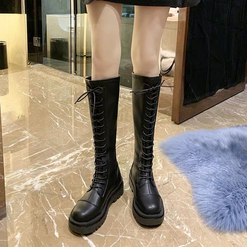 [Order] Boot nữ cao cấp dây đan chéo mũi tròn 2022 | BigBuy360 - bigbuy360.vn