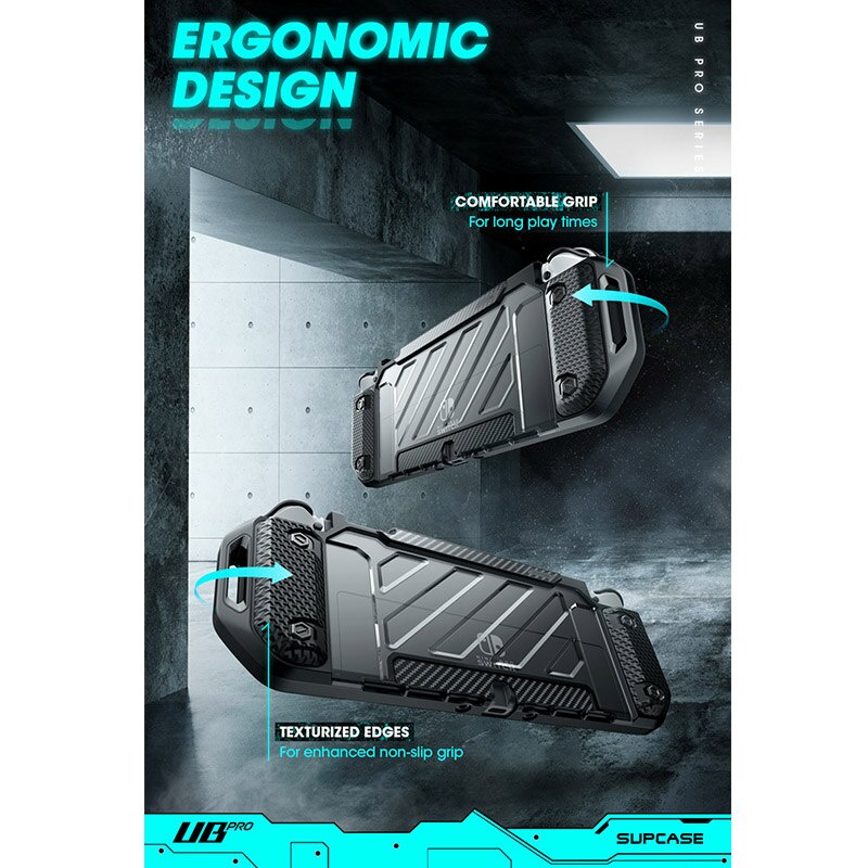 Vỏ bảo vệ tay cầm chơi game SUPCASE UB Pro mặt cứng cho Nintendo Switch OLED Model 2021