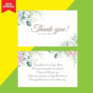 (GIÁ SIÊU RẺ) Thiệp cảm ơn khách hàng - thẻ cảm ơn - nhãn cám ơn khách hàng 100 cái-N3
