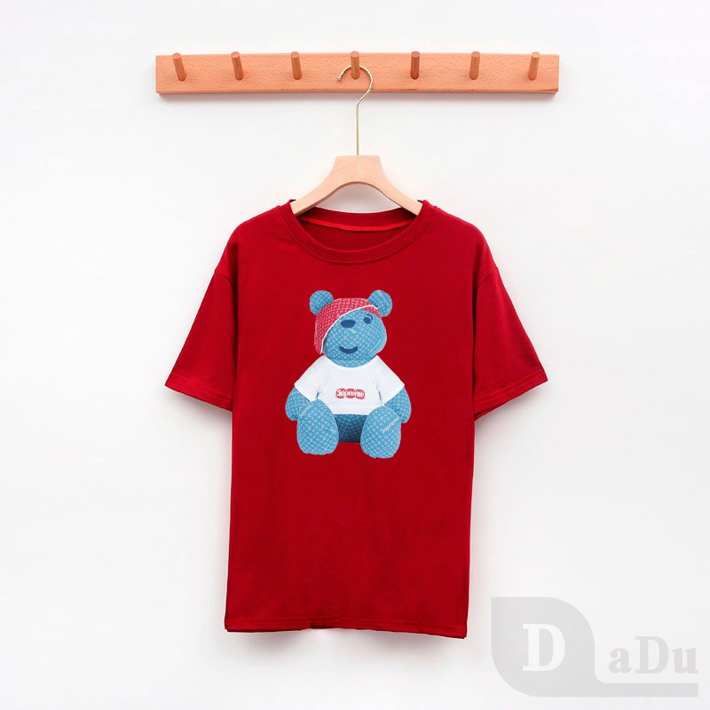 Áo Thun 100% Cotton Dáng Ôm In Họa Tiết Hoạt Hình Phong Cách Hàn Quốc Thời Trang Mùa Hè Cho Nữ Size S-3XL