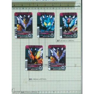 Card Kamen Rider Full bộ thẻ Cross-Z 5 thẻ