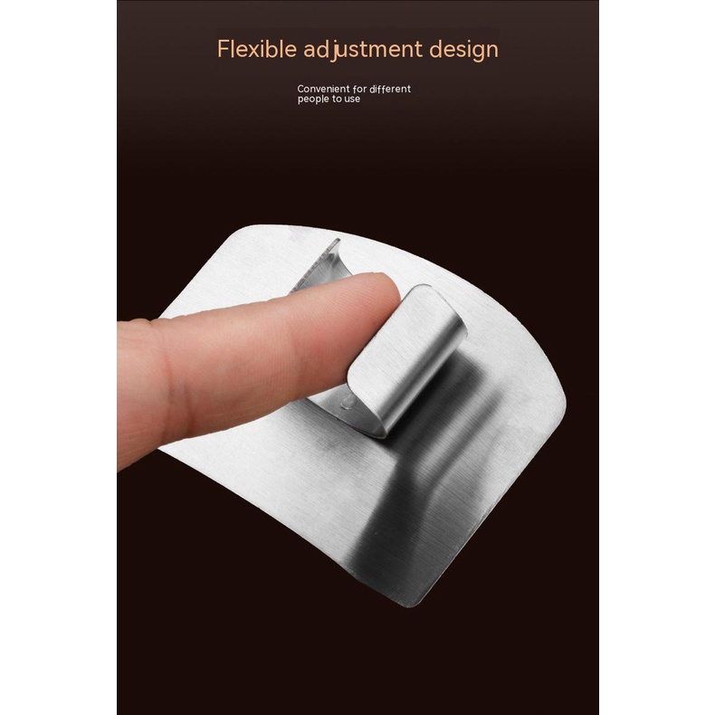 Dụng Cụ Bảo Vệ Ngón Tay Khi Cắt Rau Củ Bằng Thép Không Gỉ 304