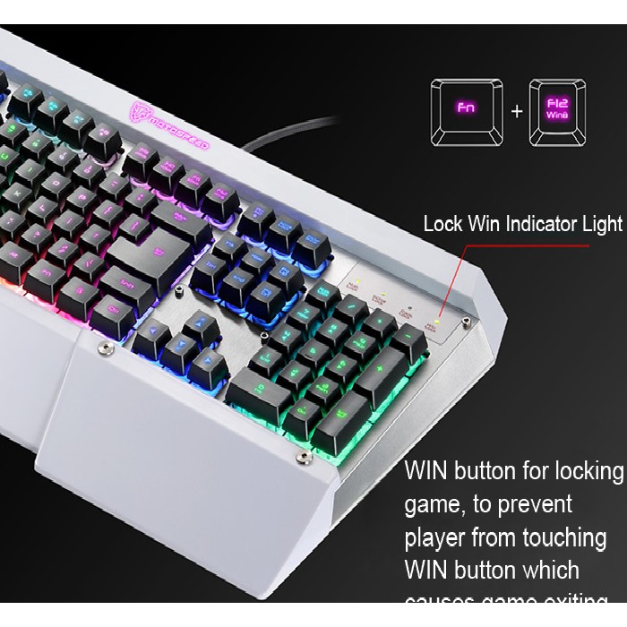 Bàn phím game thủ Motospeed K800L LED Gaming Keyboard