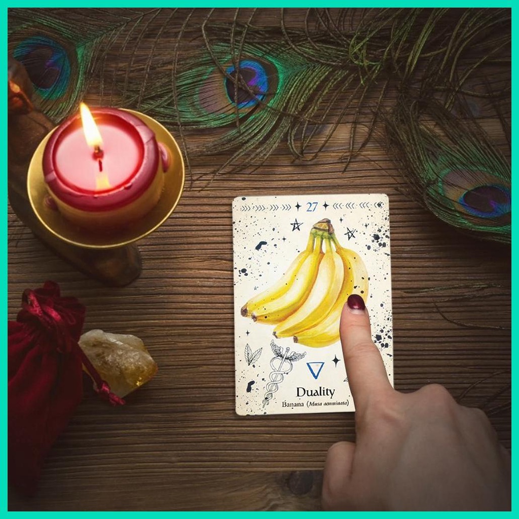 Bộ Bài Tarot Phù Thủy Màu Xanh Lá Phiên Bản Tiếng Anh hjuvn