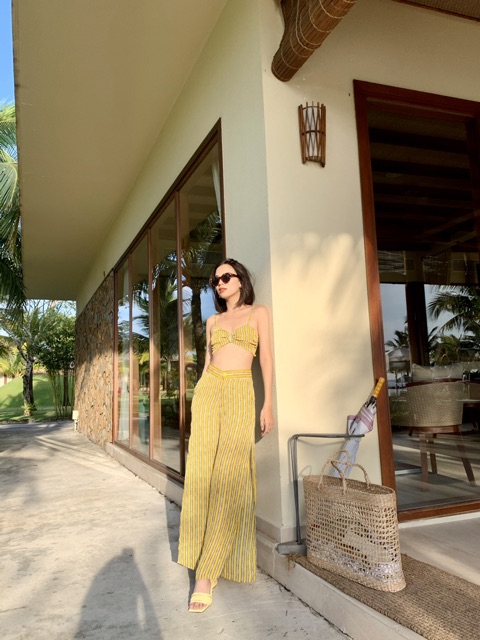 Set áo quần sọc