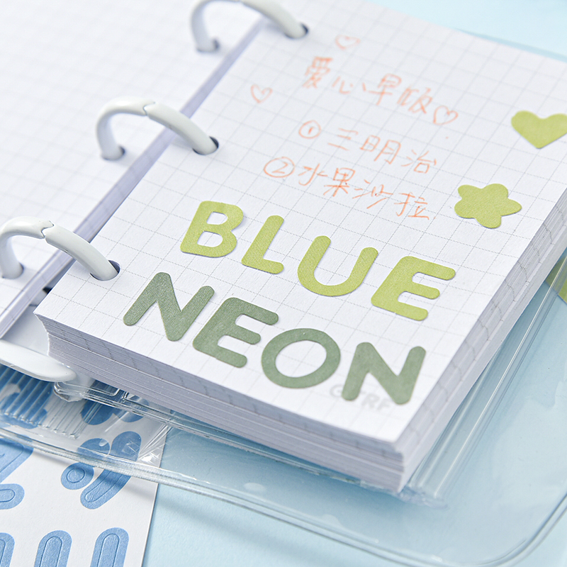 Set 2 tờ miếng dán sticker trang trí sổ lưu niệm in họa tiết chữ cái tiếng Anh dễ thương ST437