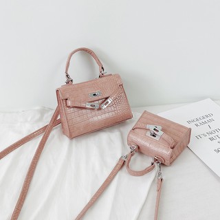 [NEW] Túi da nữ đeo chéo mini vân cá sấu - A238