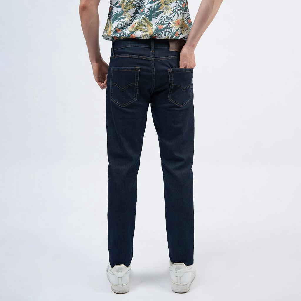Quần Jean Nam Cao Cấp 3002C Dáng Slim Màu Xanh Đen - Quần Bò Nam Vulcano