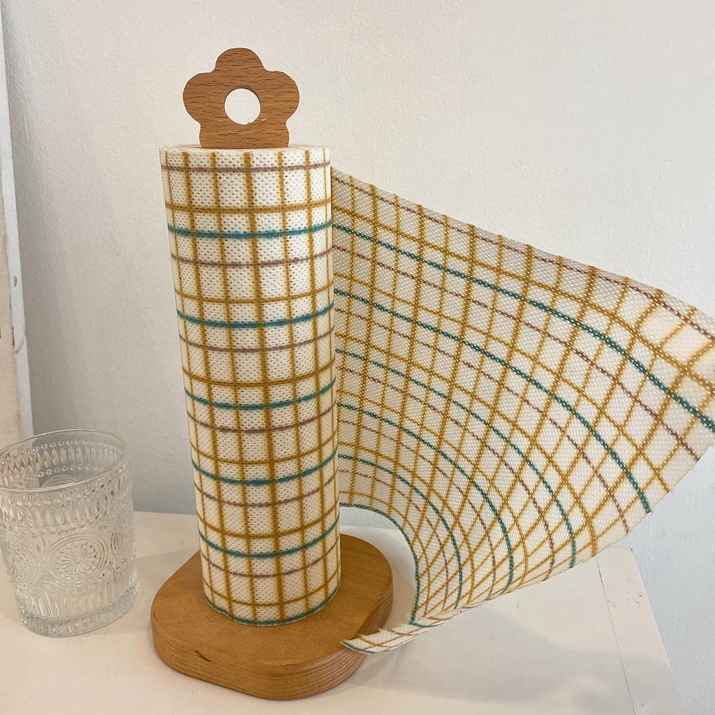 Giá gỗ treo ly, cốc 6 móc Vintage