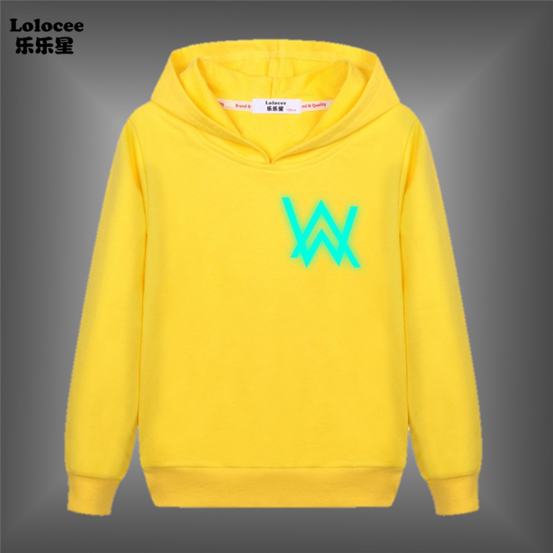 NEW Áo Hoodie Tay Dài In Chữ Alan Walker Thời Trang Năm 2020 Cho Bé Trai