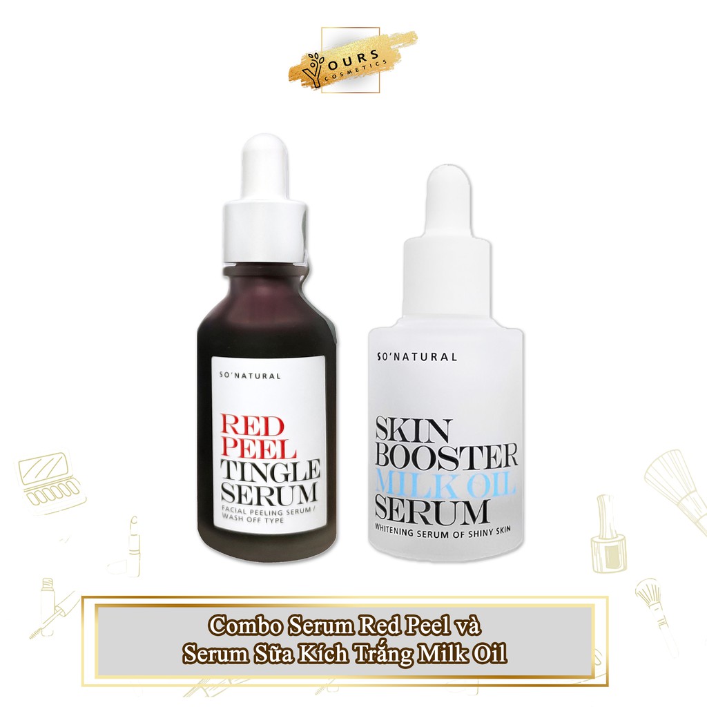 [Auth Hàn] Combo Serum Red Peel và Serum Sữa Kích Trắng Milk Oil - Trọn Bộ Tinh Chất