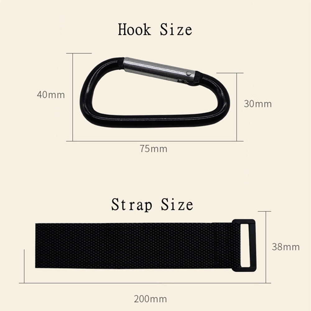 Móc treo đồ gắn xe đẩy em bé bằng kim loại nhiều màu cao cấp