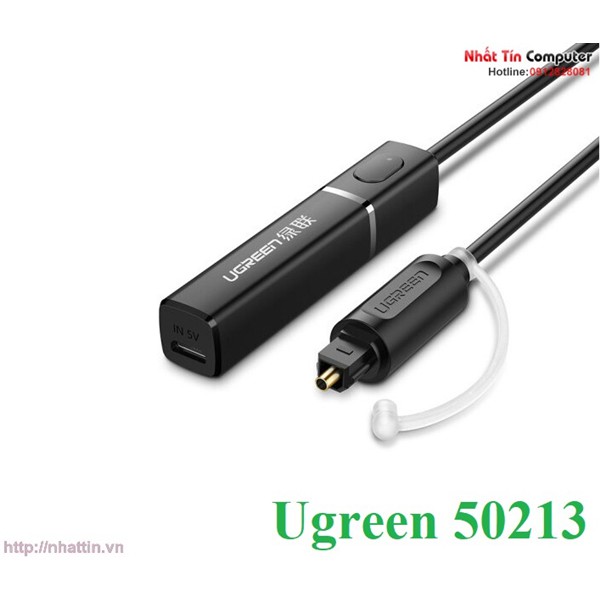 Thiết bị phát Bluetooth 4.2 hỗ trợ APTX cổng Optical chính hãng Ugreen 50213 cao cấp