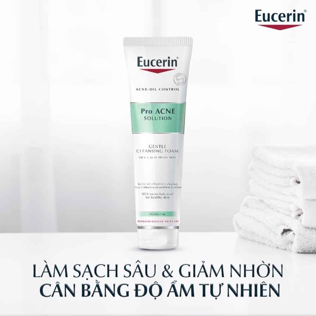 SỮA RỬA MẶT TẠO BỌT PRO ACNE  EUCERIN