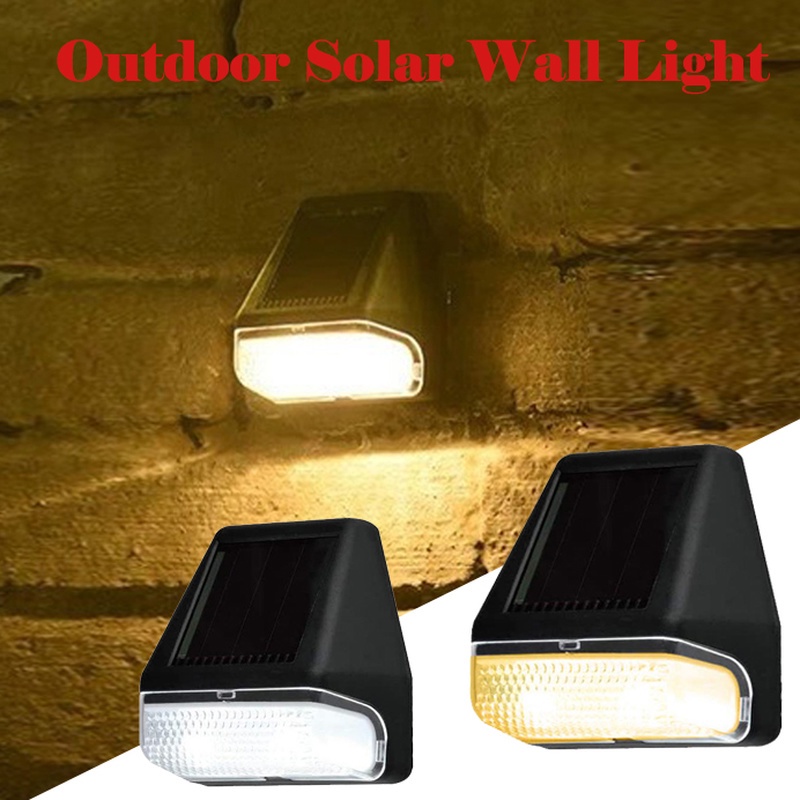 Đèn Led Năng Lượng Mặt Trời Chống Thấm Nước Màu Sắc Ấm Trắng Ấm Áp Gắn Hàng Rào Sân Vườn