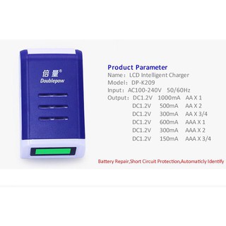 Sạc pin AA, AAA có màn hình LCD chất lượng cao