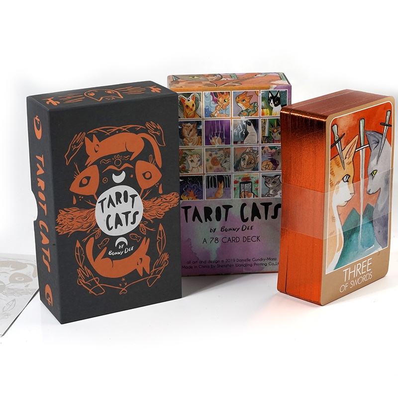 Bộ Bài Tarot Cat a 78 Lá Kích Thước Lớn 13 * 8 * 4cm
