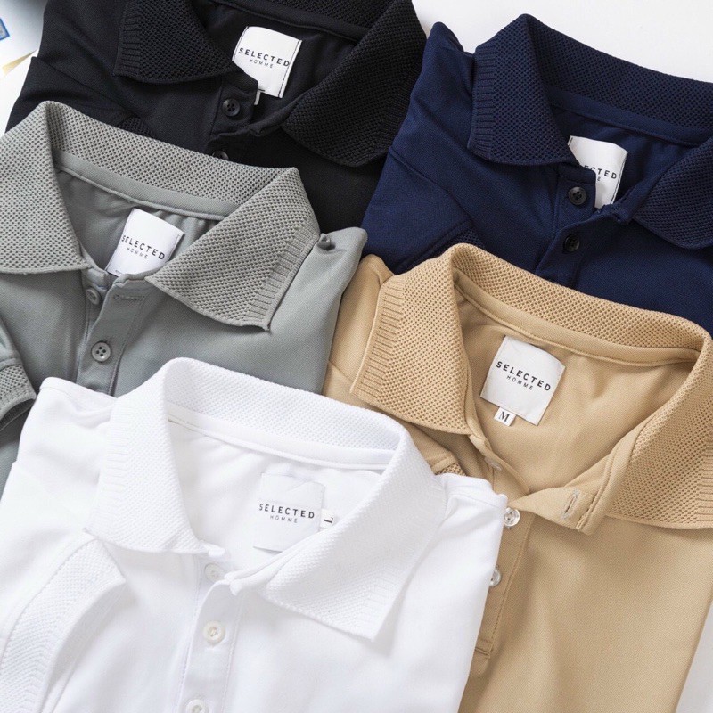 Áo polo cho nam cổ dệt chất đẹp