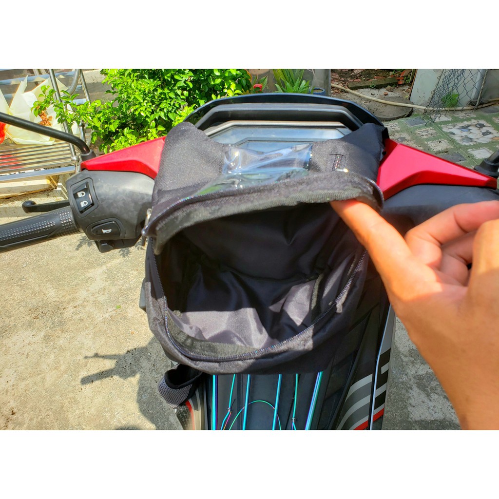Túi Grap cao cấp,túi treo đầu xe máy xem bản đồ chạy Grao,shipper,đi phượt