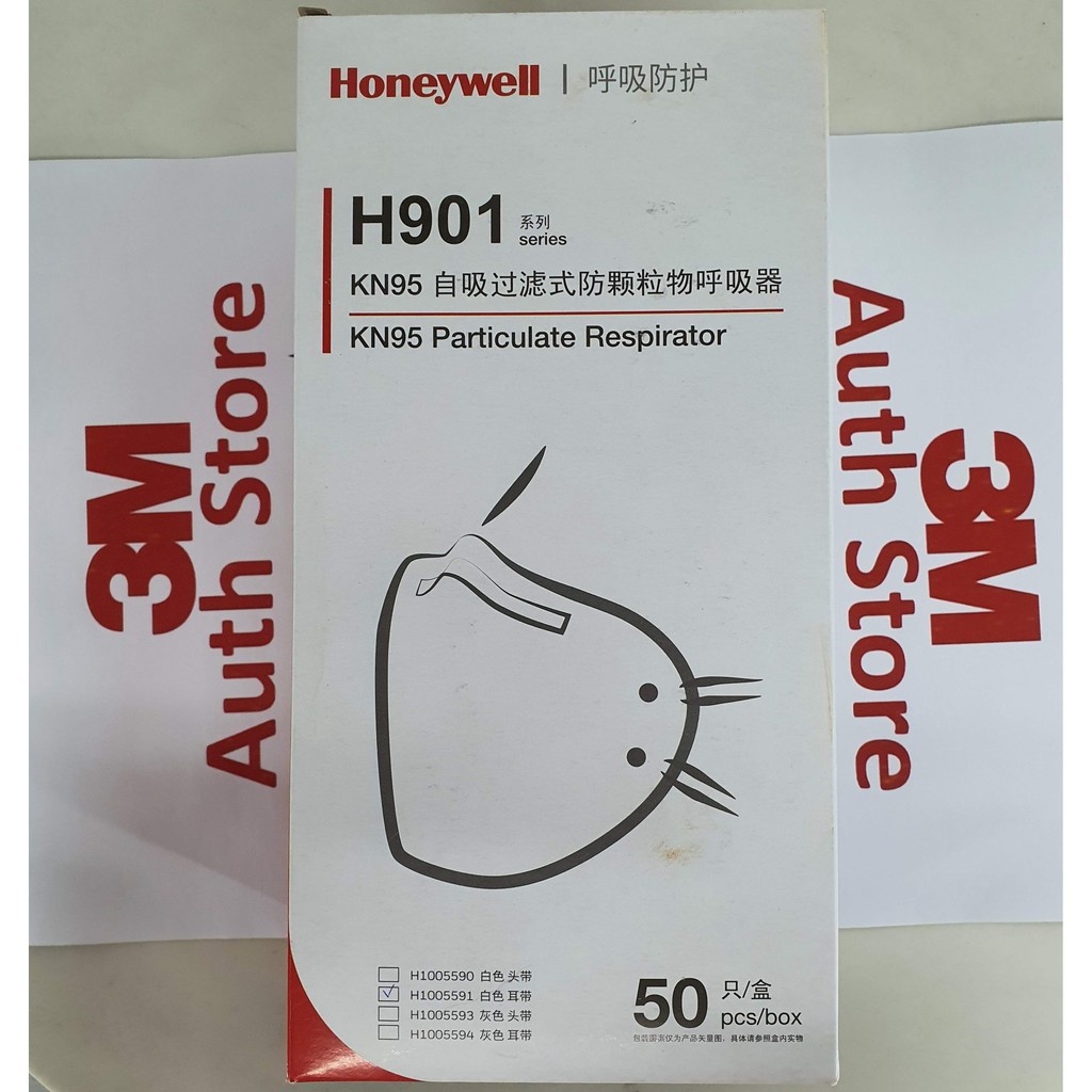 SẴN HÀNG Khẩu trang Honeywell H901 N95 KN95 P2 FFP2 lọc 95% bụi PM2.5 như 3M 9501 không có van thở lọc khí chính hãng