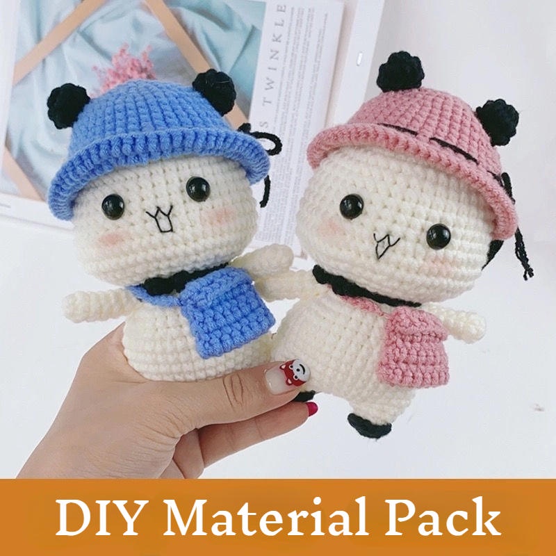 Búp Bê Đan Len Thủ Công DIY Dành Cho Cặp Đôi
