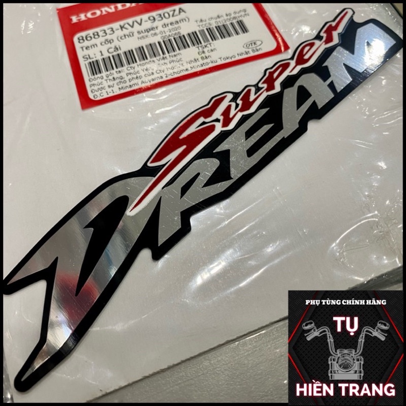 TEM CỐP SUPER DREAM 2009 ZIN CHÍNH HÃNG HONDA