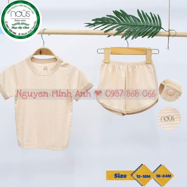 BỘ CVC PETIT KẺ VÀNG NHẠT TRẮNG NOUS 2020