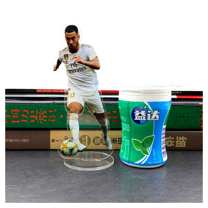 Mô hình nhân vật Messi Ronaldo Hazard bằng acrylic kích thước 15cm trang trí bàn làm việc