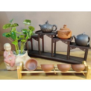 Kệ gỗ mini cho bàn trà, bonsai mini và vật phẩm phong thủy
