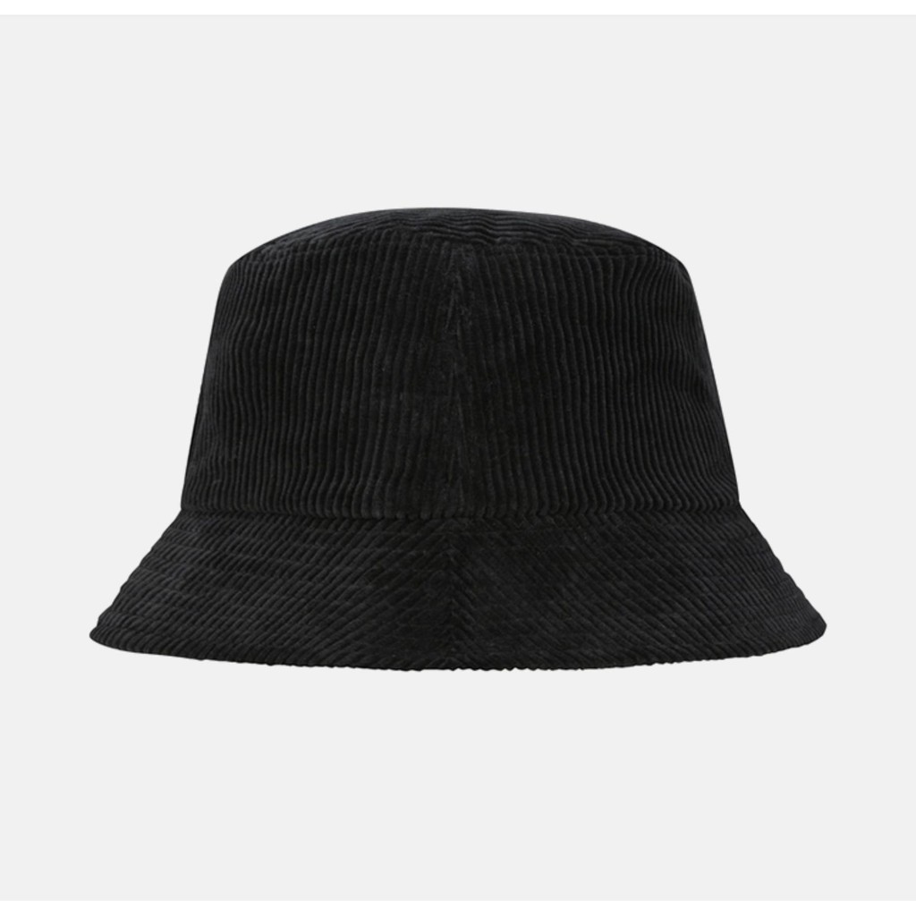 Mũ Bucket Cho Nữ Nam Thời Trang Hip Hop Vải Nhung Thêu Mới Mũ Chống Nắng Hàn Quốc