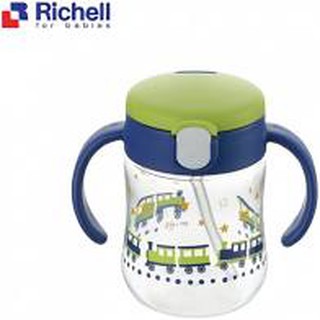 Cốc ống hút chống đổ mugood richell