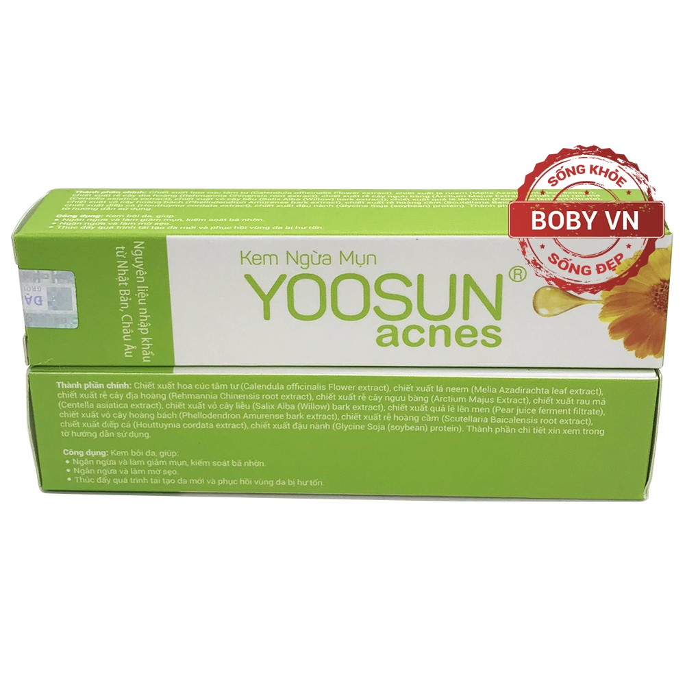 Kem ngừa mụn Yoosun acnes 15g - Chính hãng - Boby